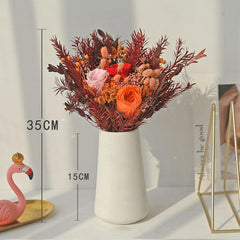 Light luxury artificial flower gypsophila living room decoration ornaments(Without Bottle)