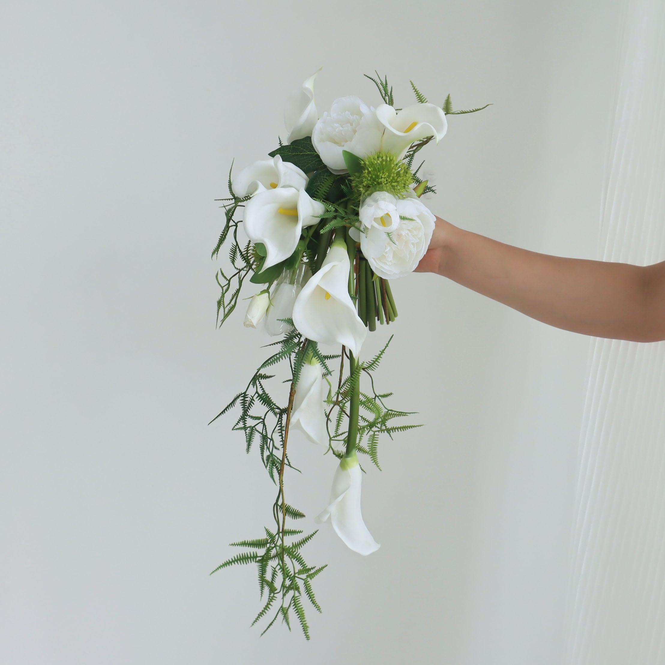 Simulation flowers hand bouquet finished custom phalaenopsis wedding wedding bouquet