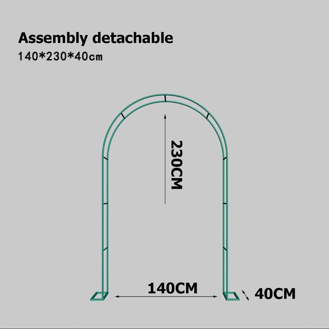 Rust proof iron arch outdoor wedding decoration