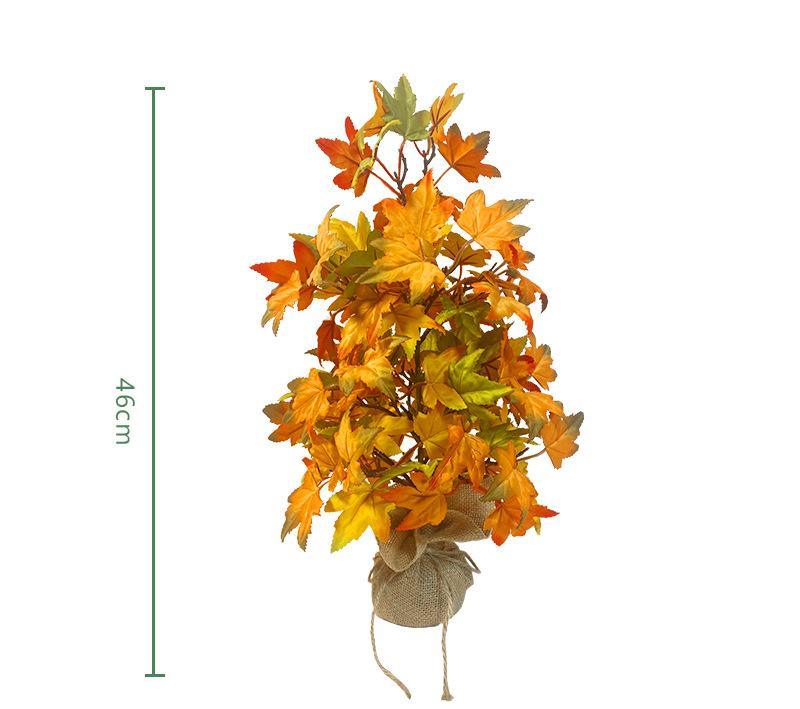 Simulated Maple Leaf Stake Halloween Interior Decoration