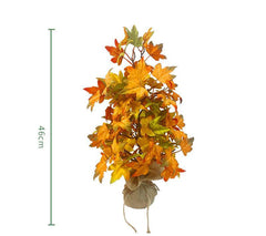 Simulated Maple Leaf Stake Halloween Interior Decoration