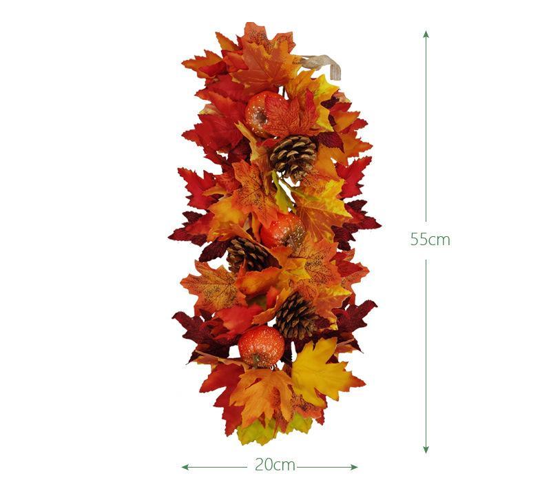 Simulated maple leaf door decoration, indoor wall hanging background decoration