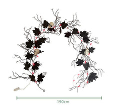 Simulated withered vine black holiday decoration