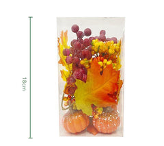 Simulated pumpkin maple leaf berry set box dining table decoration