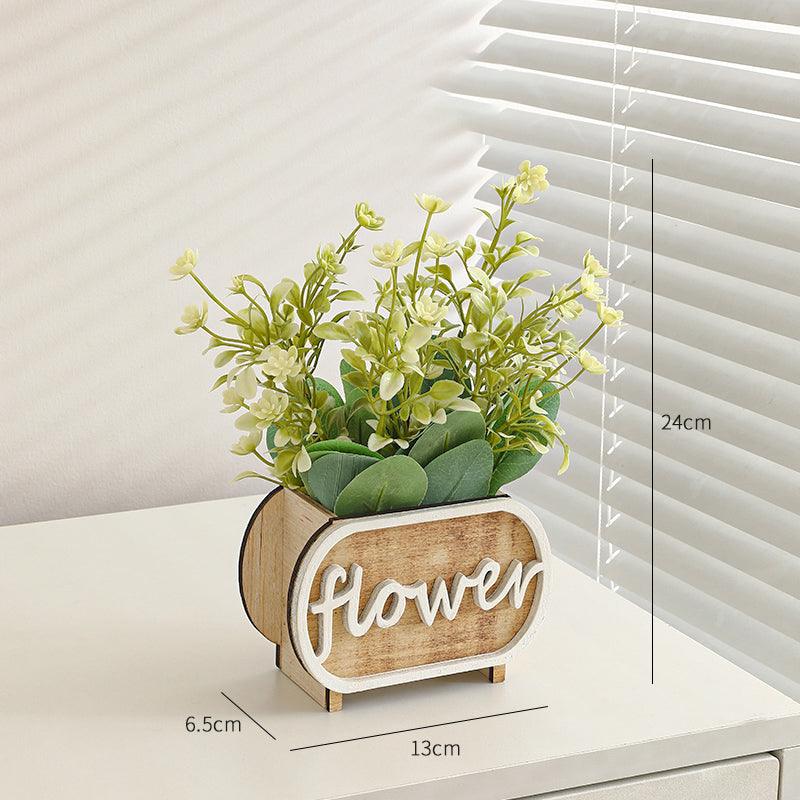 Modern Simulation Plant Flower Art Small Potted Plants Indoor Home Decoration