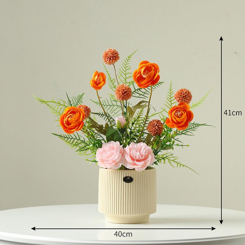 Scandinavian small fresh simulation flowers fake flowers potted plant ornaments