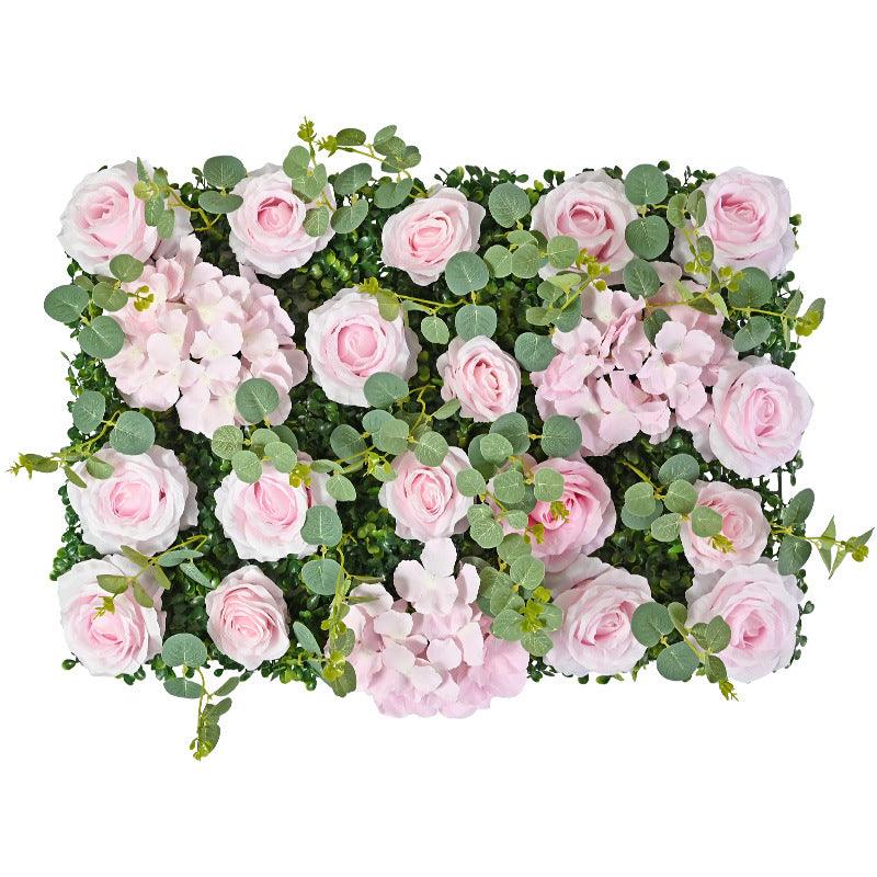 Simulated Eucalyptus Rose 3D Background Flower Wall Wedding Decoration