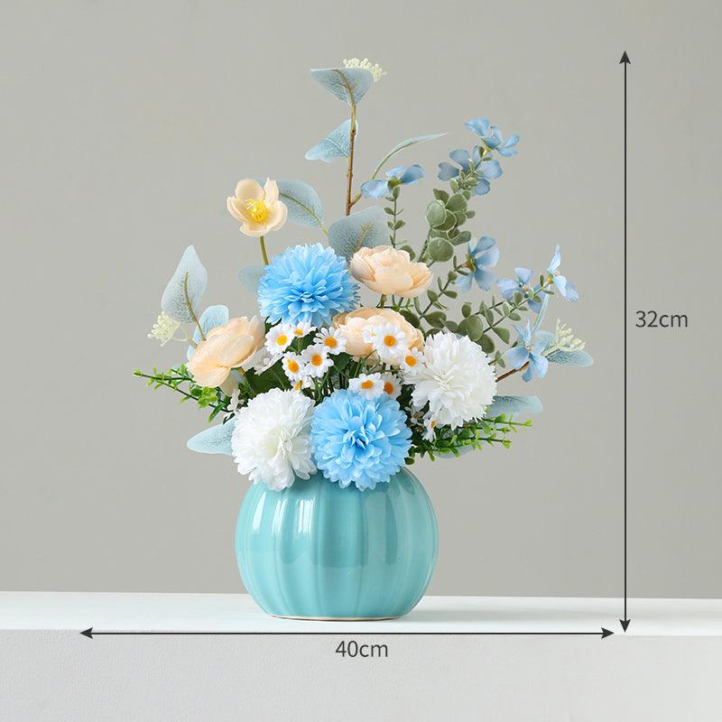 Simulation flowers light luxury high-grade dried flower bouquet living room flower arrangement