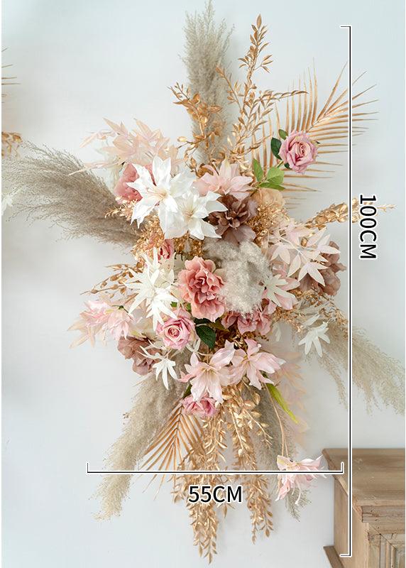 Wall hanging decoration simulated floral wedding decoration hand-arranged flowers