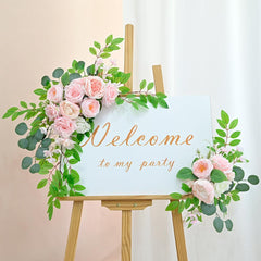 Wedding simulation welcome decoration triangle flower(Excluding bracket and indicator board)