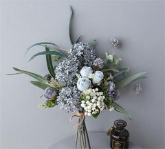 High-end simulated floral arrangements for living room and study room