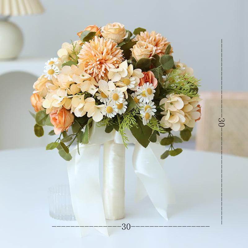 Fake Flowers Haute Couture Wedding Bridesmaid Bouquets Decorative Flowers