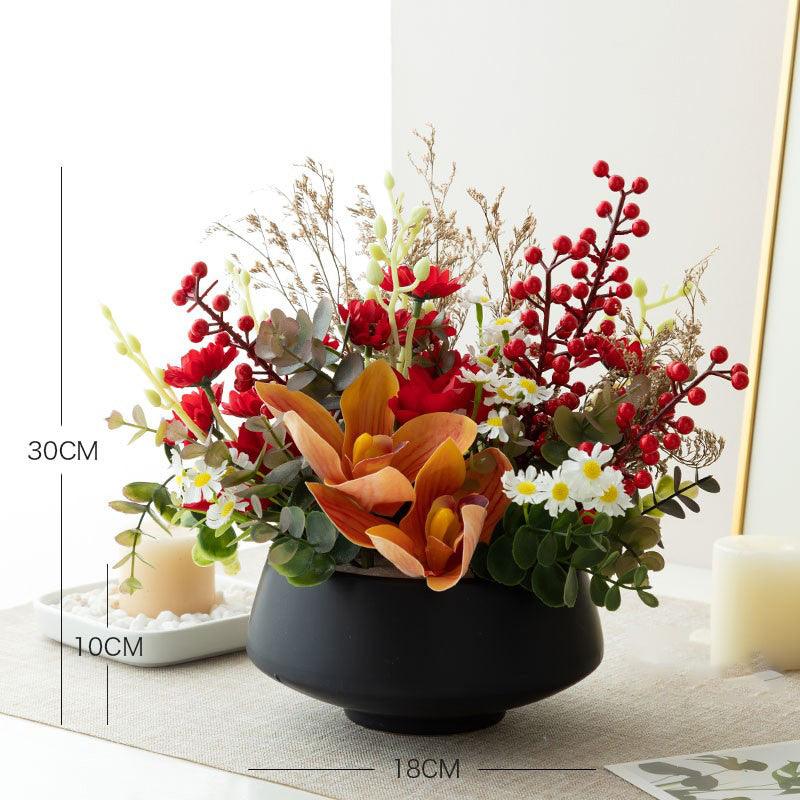 Modern summer small fresh simulation flowers fake flowers bouquet indoor