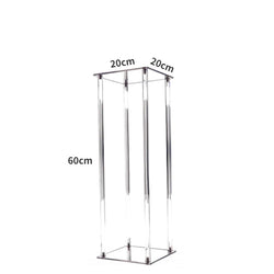 Acrylic flower rack transparent square wedding props