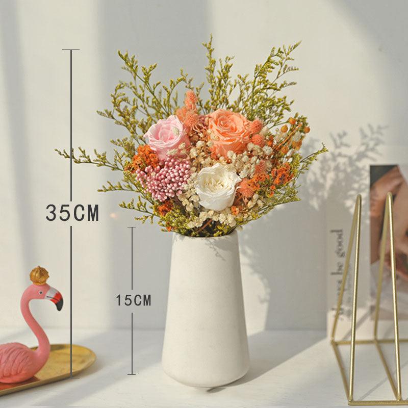 Light luxury artificial flower gypsophila living room decoration ornaments(Without Bottle)