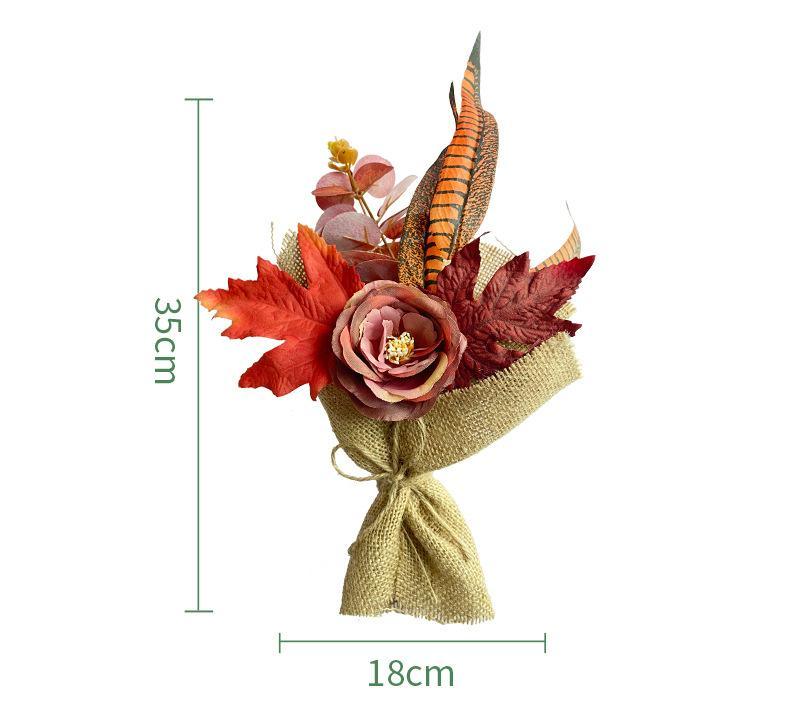 Artificial Maple Leaf Handle Bundle Interior Decoration