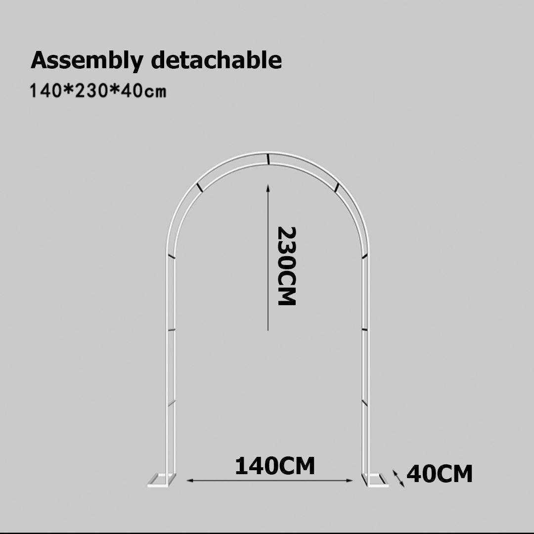 Rust proof iron arch outdoor wedding decoration