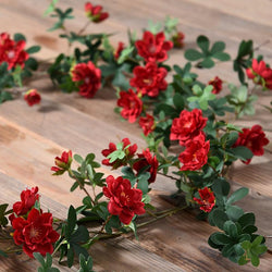 Simulated rose vine shading and winding indoor walls