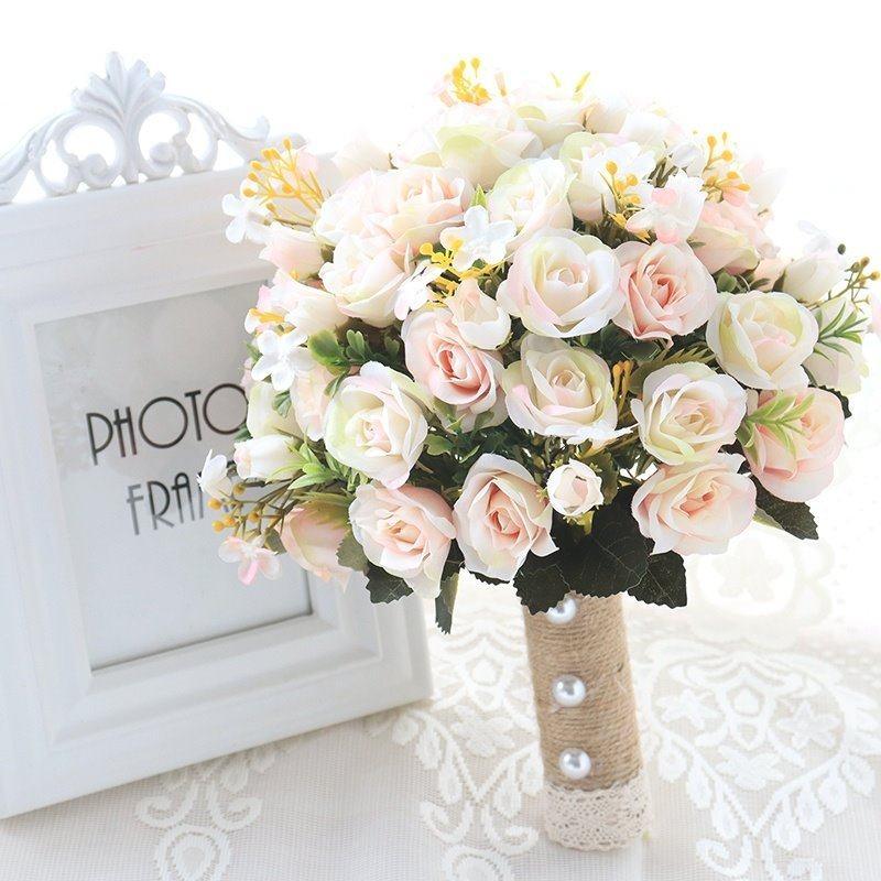 High-class feeling hand bouquet bridal wedding simulation flowers