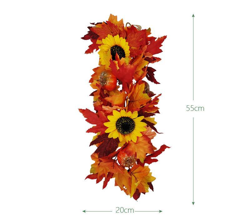 Simulated maple leaf door decoration, indoor wall hanging background decoration