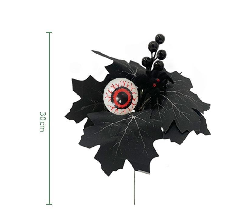 Halloween simulation pumpkin maple leaf atmosphere decoration