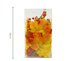 Simulated pumpkin maple leaf berry set box dining table decoration