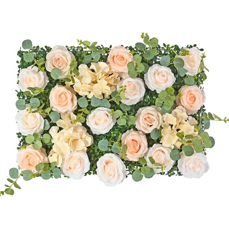 Simulated Eucalyptus Rose 3D Background Flower Wall Wedding Decoration