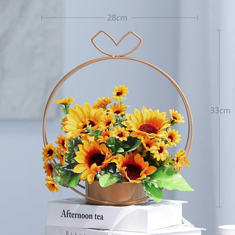 Light luxury high-grade simulation flowers fake flower arrangement living room table