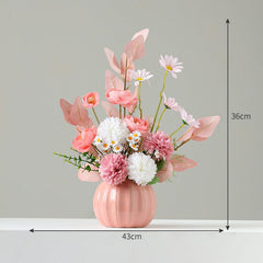 Simulation flowers light luxury high-grade dried flower bouquet living room flower arrangement