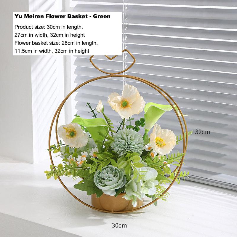 Flower basket simulation flower living room decoration