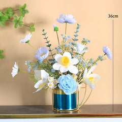 High-grade light luxury fake flowers simulation bouquet living room table flower arrangement