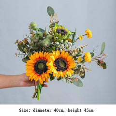 Sunflower simulation bouquet living room table decoration