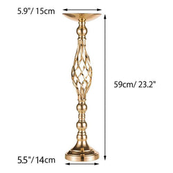 Gold Iron Cross Vase Dining Table Candlestick Decoration