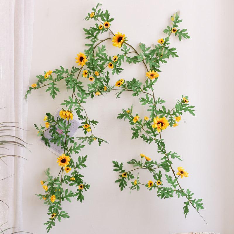 Simulated Daisy Flower Vine Entangled Decoration Store