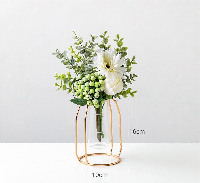 Simulated flower minimalist table decoration