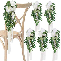 2Pcs wedding Artificial Chair Flower Decoration | Uflower