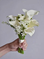 Premium Faux Flowers Wedding Hand Bouquet French Fresh Photography