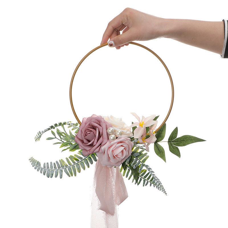 New decorative lintel garland/wedding bridesmaid handheld garland