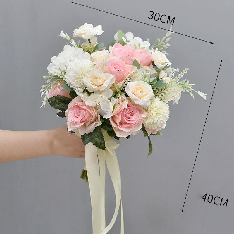 Wedding hand bouquet bride wedding license photo simulation flowers