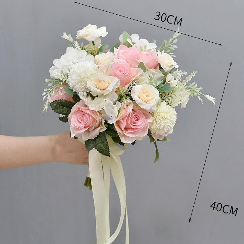 Various flower materials for wedding bouquets