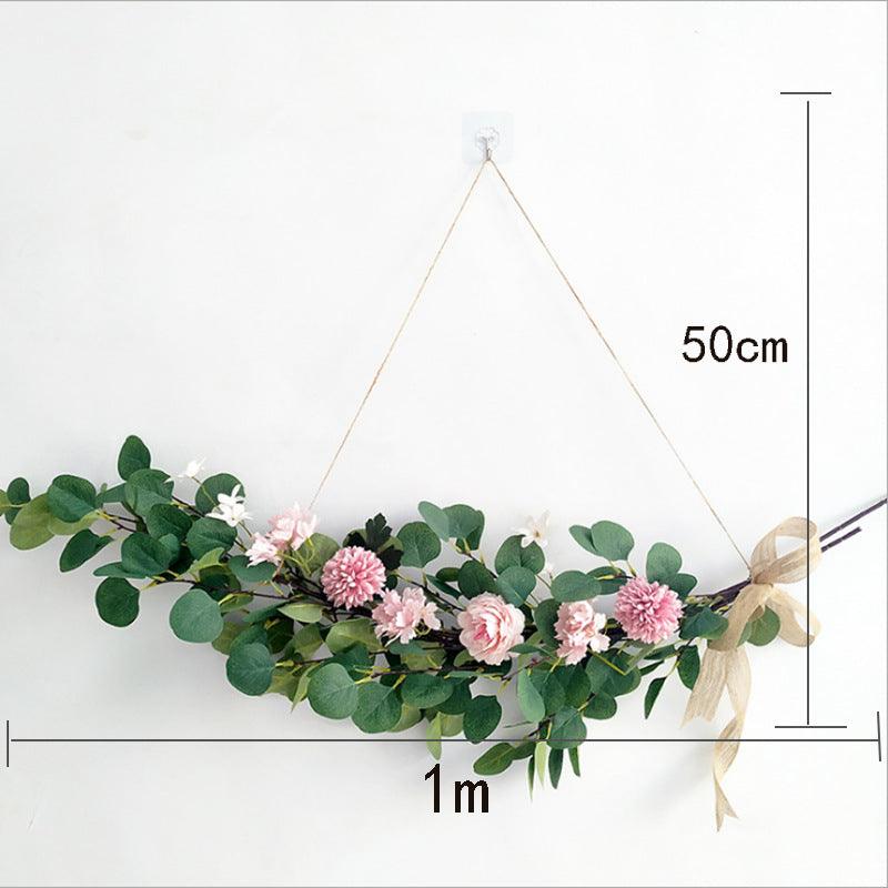 Eucalyptus leaf floral wall decoration hanging wall flower