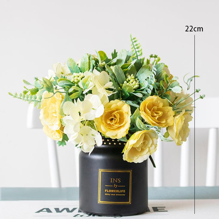 Silk Flower Small Arrangement Living Room Table Decoration