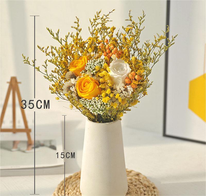 Light luxury artificial flower gypsophila living room decoration ornaments(Without Bottle)