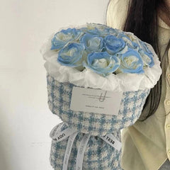 Hand bouquets premium gifts roses finished soaps everlasting flowers