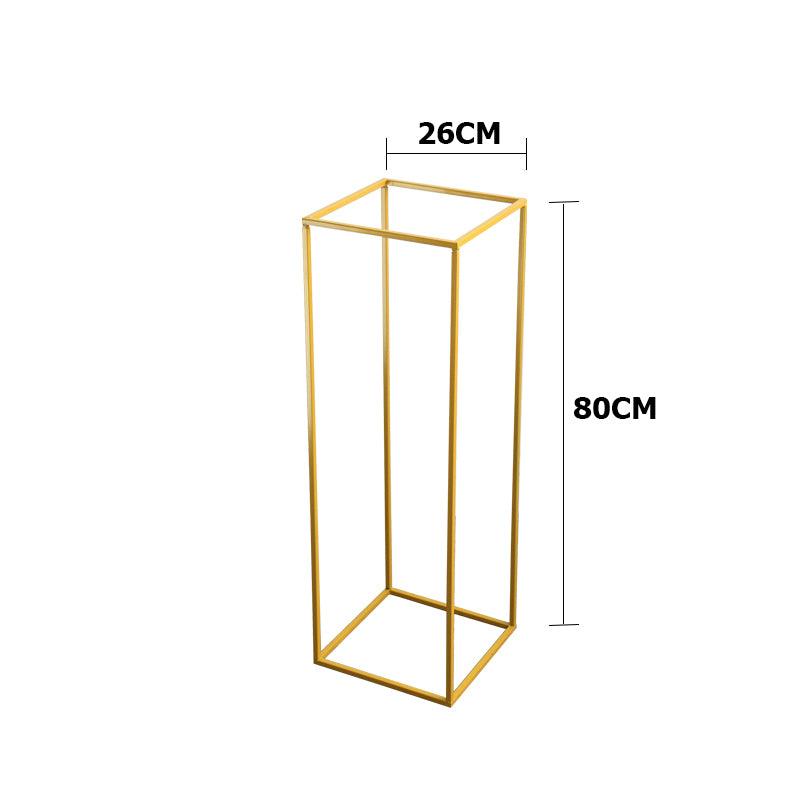 Geometric Road Guide Iron Flower Frame Wedding Props