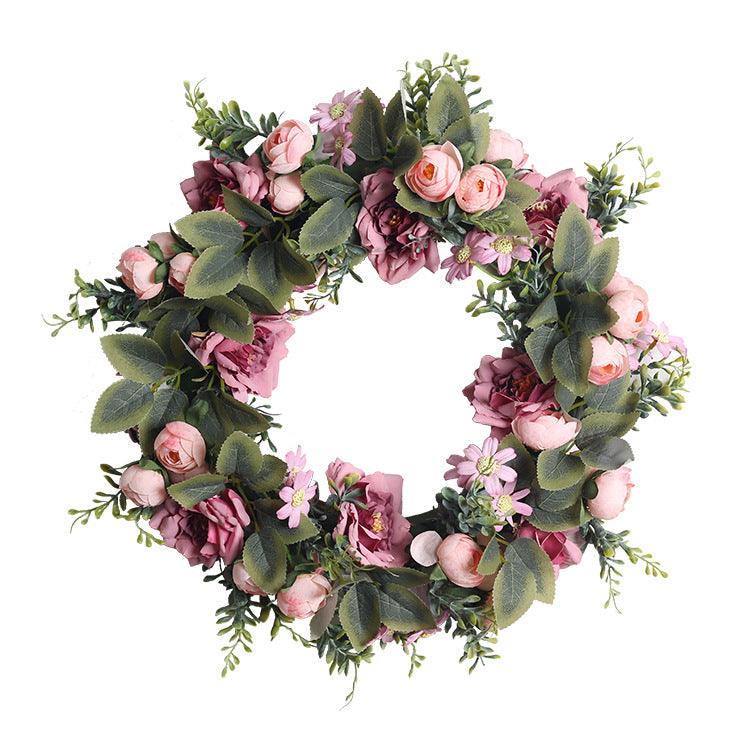 Simulation home decoration lintel flower wall hanging wedding welcome decorations