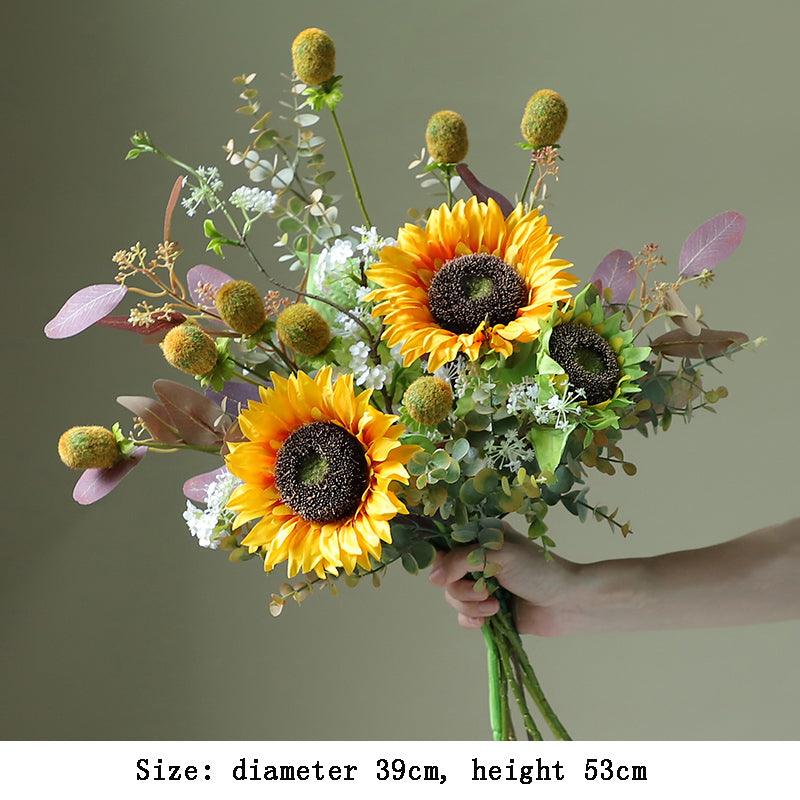 Sunflower simulation bouquet living room table decoration