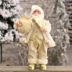 Christmas New Decoration Supplies Standing Santa Claus Doll Creative Toys Decoration