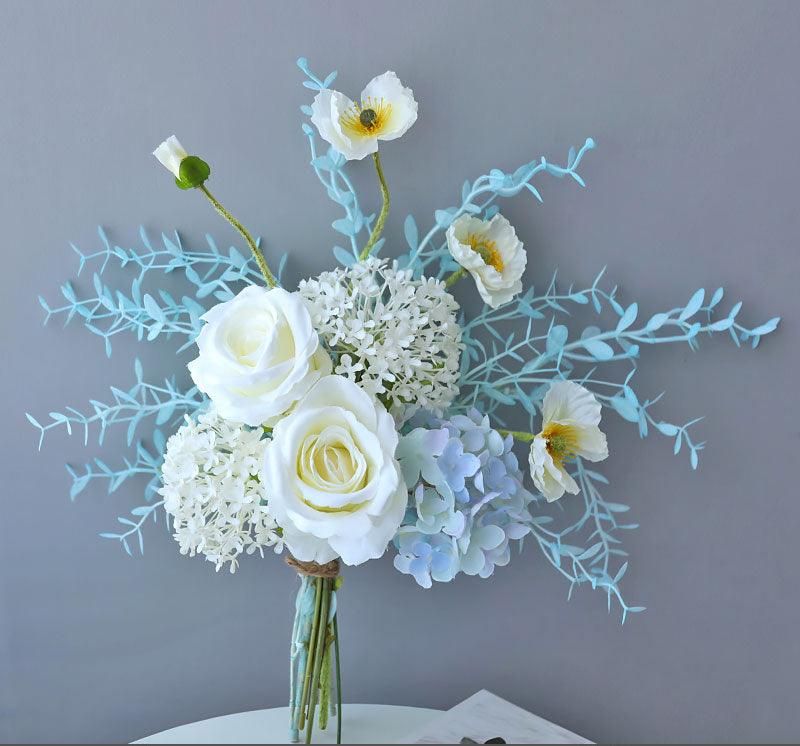 Simple rose hydrangea living room table bouquet