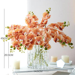 Simulation flower orange living room ornaments decoration green potted plants